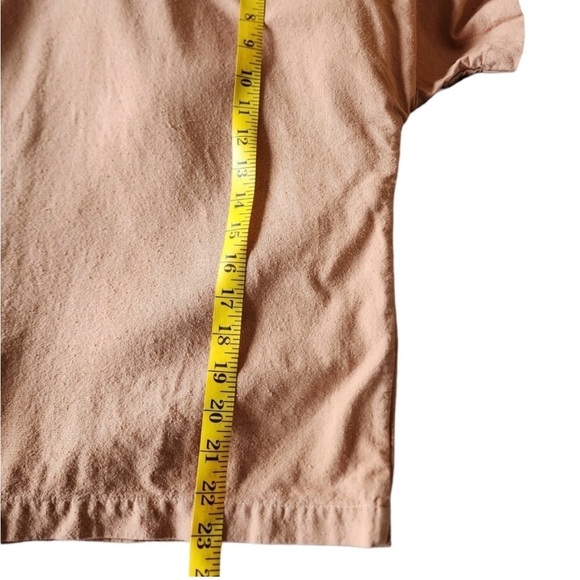 Na Nin Naomi Raw Silk Tee Blush Made in USA Boxy Short Sleeve Top - Picture 9 of 9